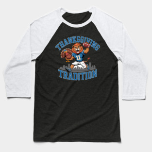 Detroit Lions – Thanksgiving Tradition Baseball T-Shirt