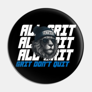 Detroit Lions – All Grit, No Quit Edition Pin