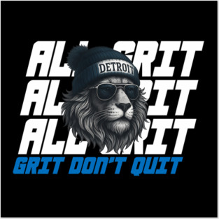 Detroit Lions – All Grit, No Quit Edition Posters and Art