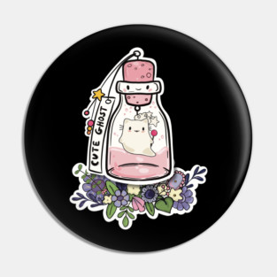 Potion Magic, Potion Ghost, Ghost Cat, Spooky Alchemy, Potion Master Pin