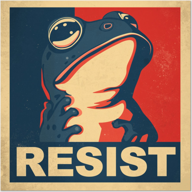 Portland-Frog Wall Art by Creatifly Graphic Tees