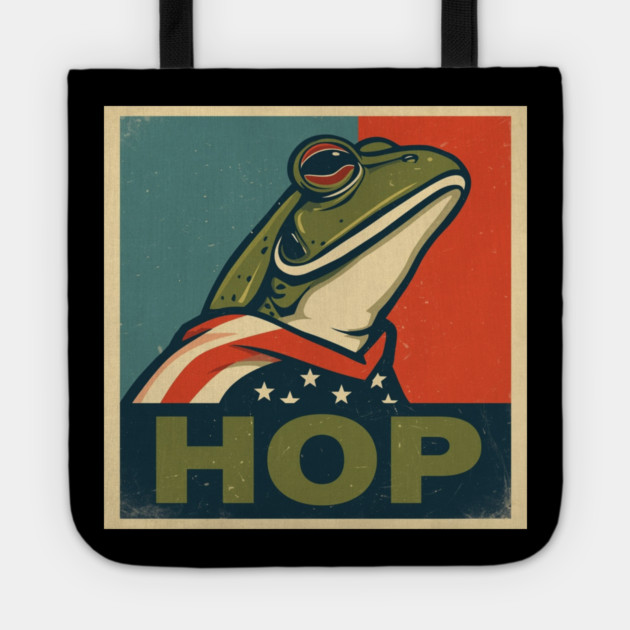 Portland-Frog Tote by Creatifly Graphic Tees