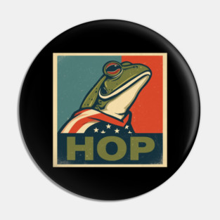 Portland-Frog Pin