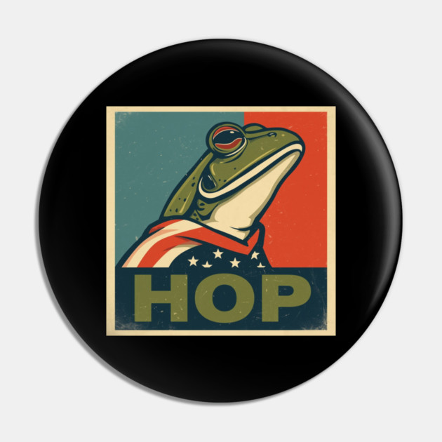 Portland-Frog Pin by Creatifly Graphic Tees