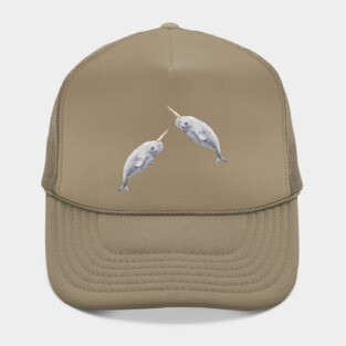 Baby Watercolor Narwhal Hat