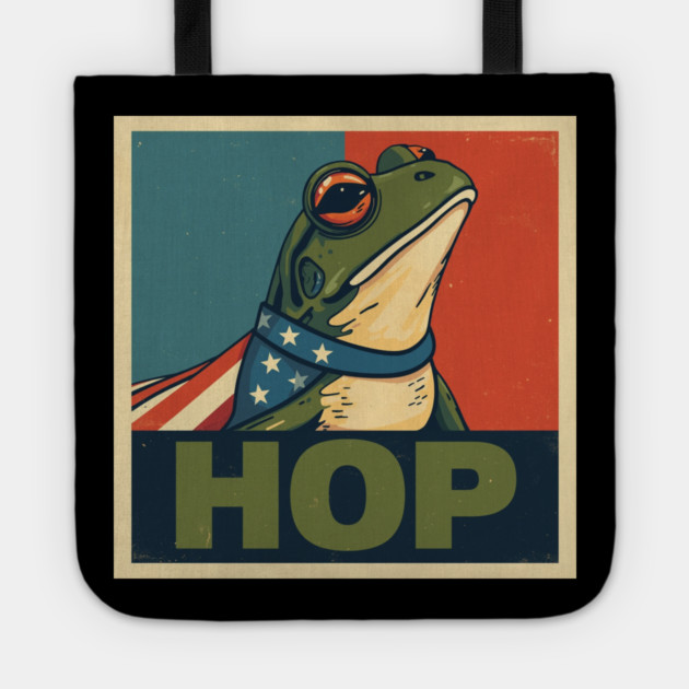 Portland-Frog Tote by Creatifly Graphic Tees