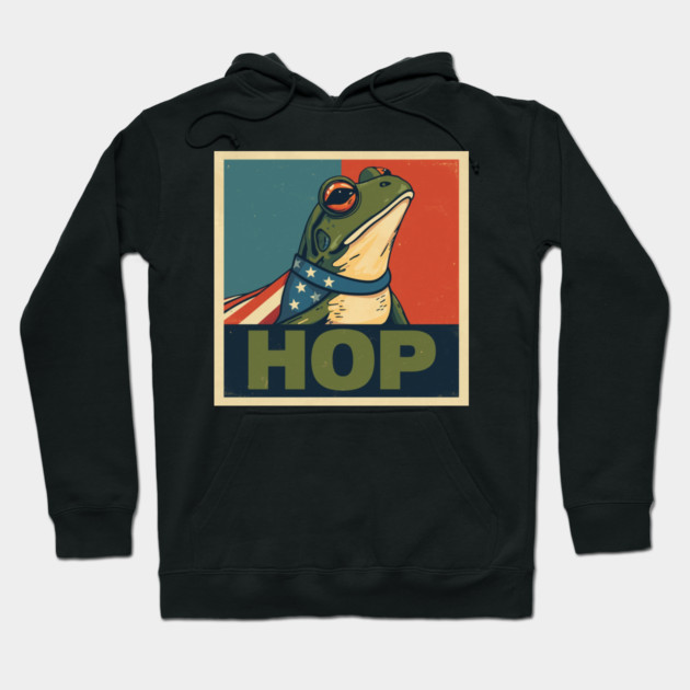Portland-Frog Hoodie by Creatifly Graphic Tees