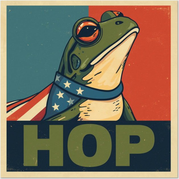 Portland-Frog Wall Art by Creatifly Graphic Tees