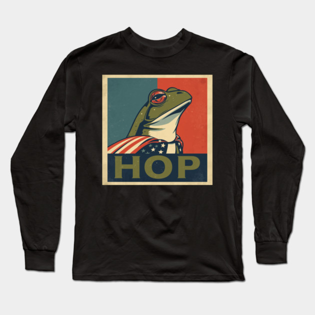 Portland-Frog Long Sleeve T-Shirt by Creatifly Graphic Tees