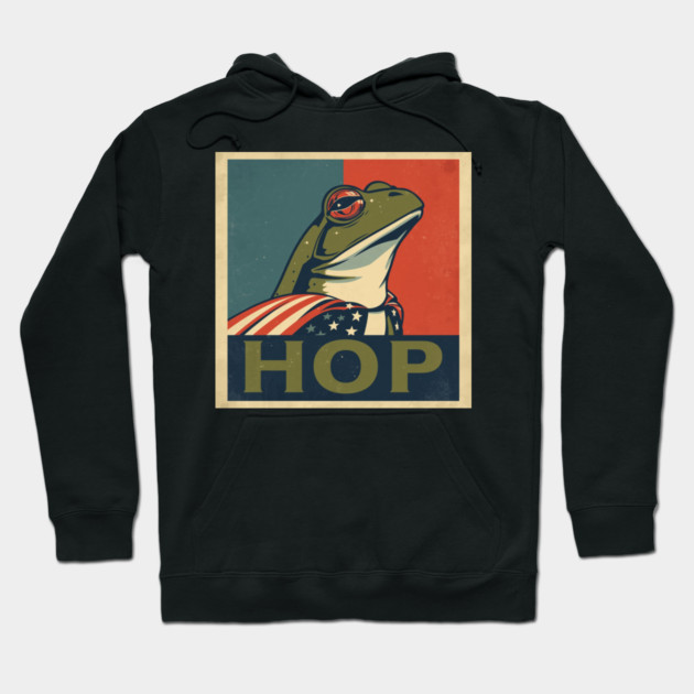 Portland-Frog Hoodie by Creatifly Graphic Tees