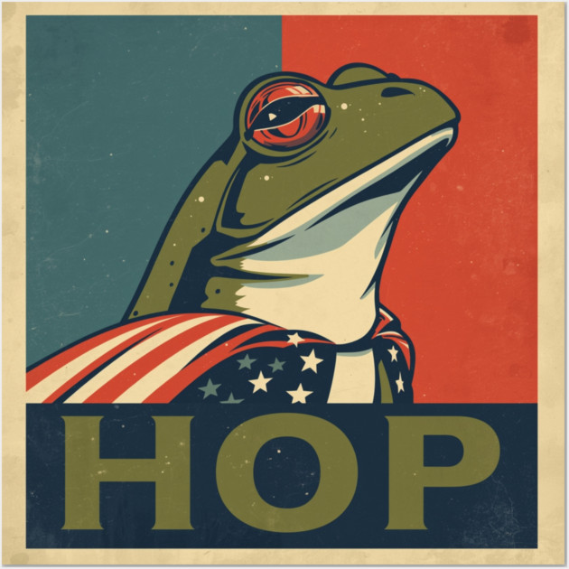 Portland-Frog Wall Art by Creatifly Graphic Tees