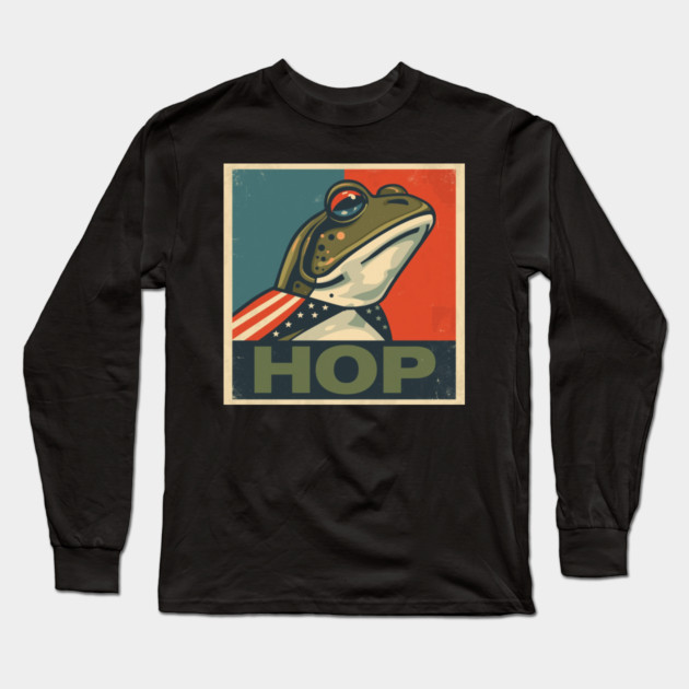 Portland-Frog Long Sleeve T-Shirt by Creatifly Graphic Tees
