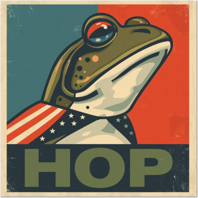 Portland-Frog Wall Art by Creatifly Graphic Tees