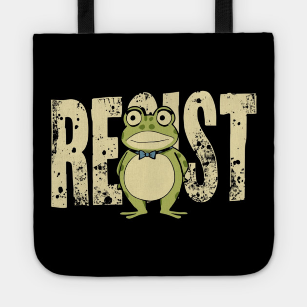 Portland-Frog Tote by Creatifly Graphic Tees