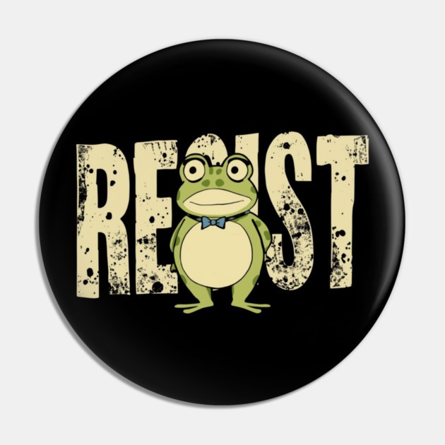 Portland-Frog Pin by Creatifly Graphic Tees