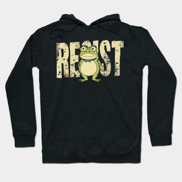 Portland-Frog Hoodie by Creatifly Graphic Tees