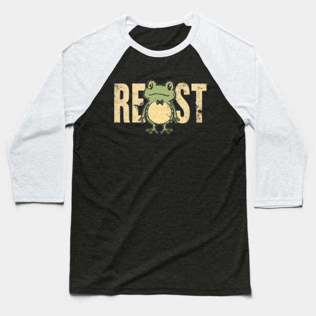 Portland-Frog Baseball T-Shirt by Creatifly Graphic Tees