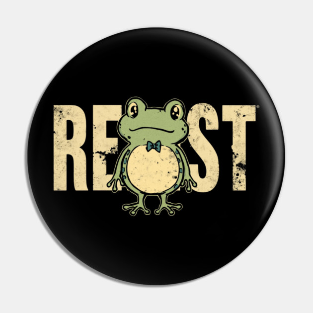 Portland-Frog Pin by Creatifly Graphic Tees