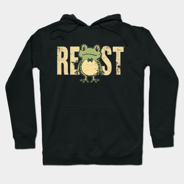 Portland-Frog Hoodie by Creatifly Graphic Tees