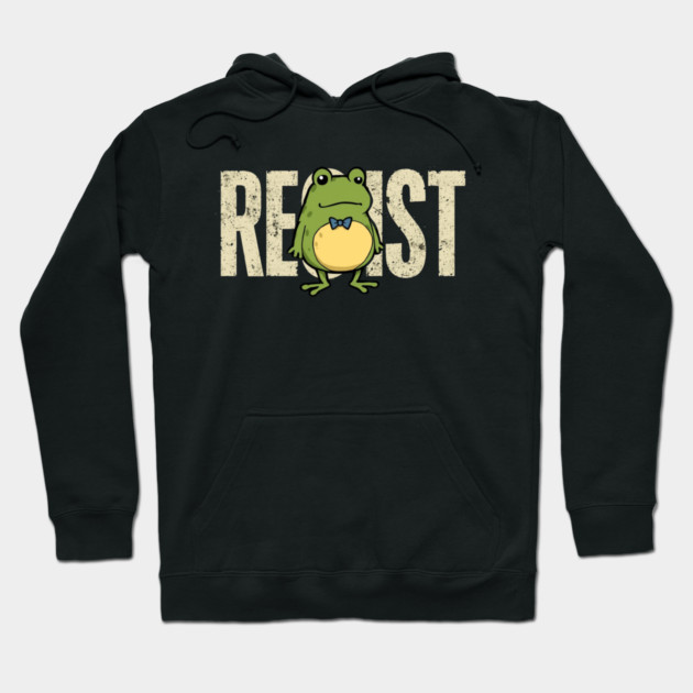 Portland-Frog Hoodie by Creatifly Graphic Tees