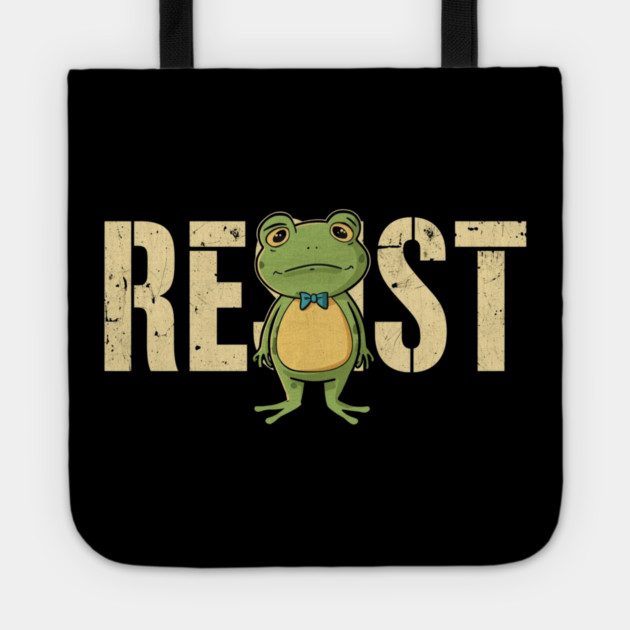 Portland-Frog Tote by Creatifly Graphic Tees