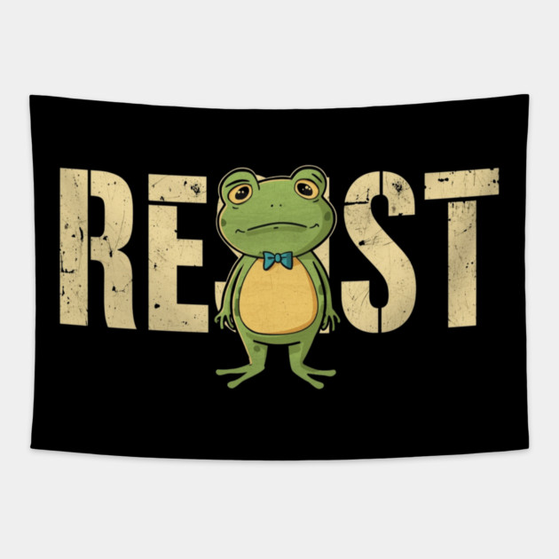 Portland-Frog Tapestry by Creatifly Graphic Tees
