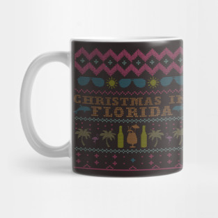 Christmas in Florida Ugly Sweater T-shirt Mug