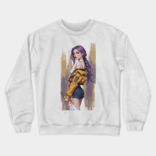 kpop Rumi artistic portrait Crewneck Sweatshirt