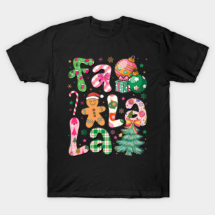 Falala Preppy Aesthetic Christmas Checkered T-Shirt