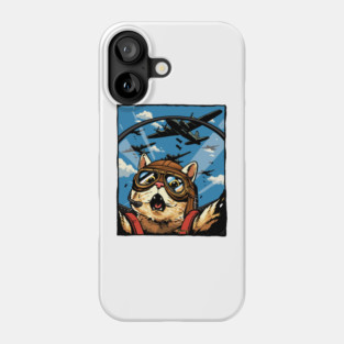 Cat Pilot Phone Case