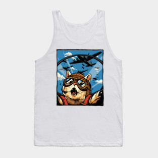 Cat Pilot Tank Top
