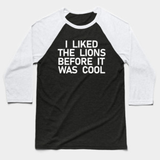 Lions Football Baseball T-Shirt