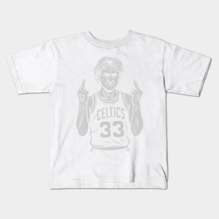 Larry Bird Middle Finger Kids T-Shirt