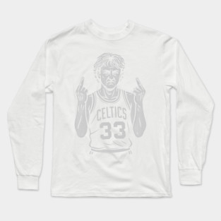 Larry Bird Middle Finger Long Sleeve T-Shirt