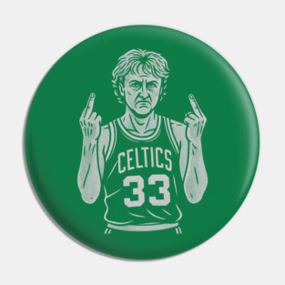 Larry Bird Middle Finger Pin