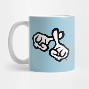 Crossed Fingers (Cross / Bible / Religion / POS / 2C) Mug