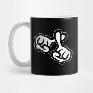 Crossed Fingers (Cross / Bible / Religion / NEG / 2C) Mug