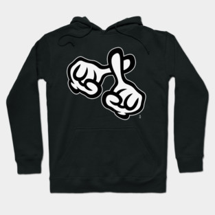 Crossed Fingers (Cross / Bible / Religion / NEG / 2C) Hoodie