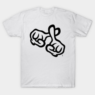 Crossed Fingers (Cross / Bible / Religion / 1C) T-Shirt