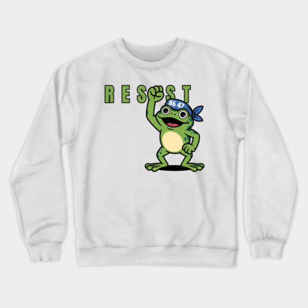 Portland-Frog Crewneck Sweatshirt by Creatifly Graphic Tees