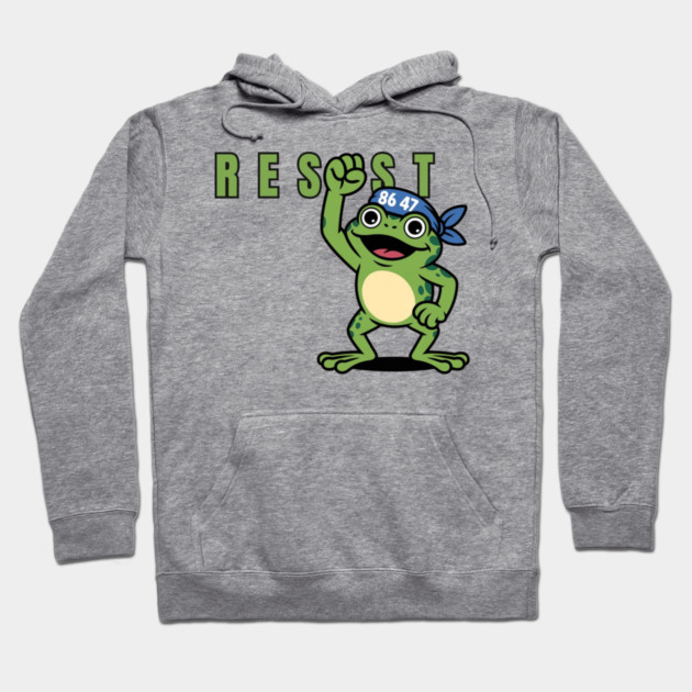 Portland-Frog Hoodie by Creatifly Graphic Tees