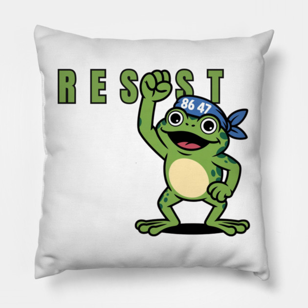 Portland-Frog Pillow by Creatifly Graphic Tees