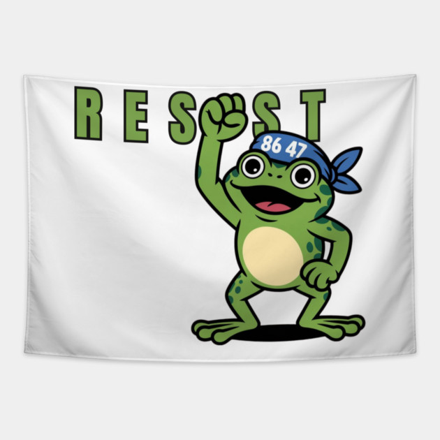 Portland-Frog Tapestry by Creatifly Graphic Tees