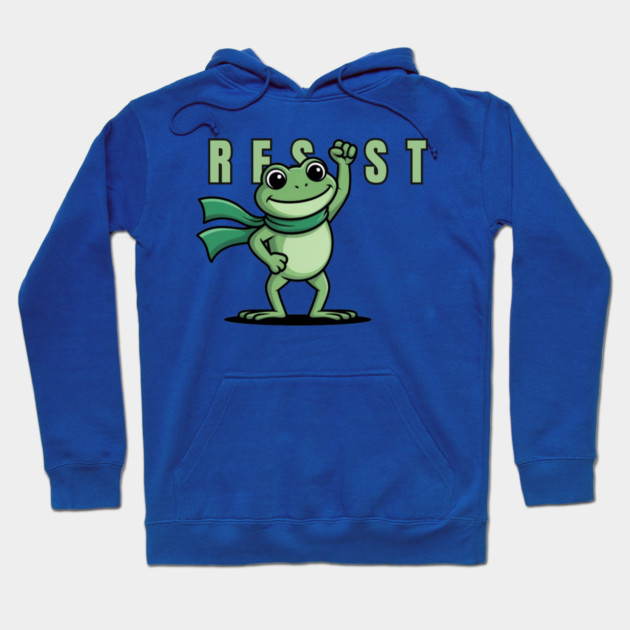Portland-Frog Hoodie by Creatifly Graphic Tees
