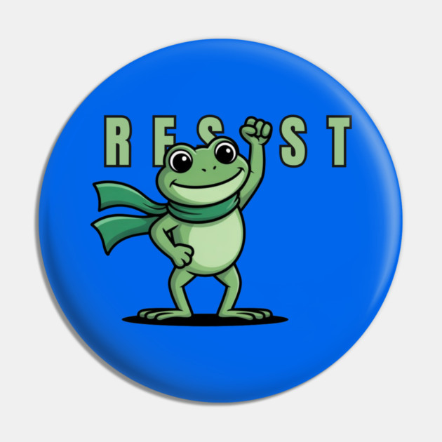 Portland-Frog Pin by Creatifly Graphic Tees