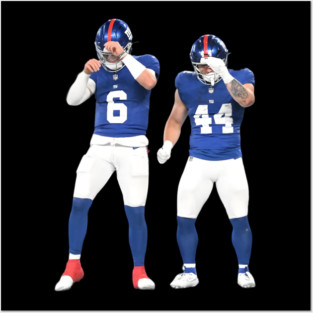 Jaxson Dart Cam Skattebo, Giants Fan Posters and Art