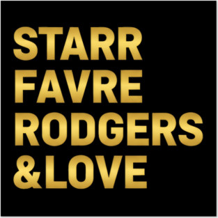 Green Bay Packers Quarterbacks - youbmr #22 #Amine0096 Posters and Art