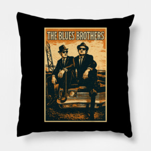 Midnight Men – Retro Suit & Shades Vibe Pillow
