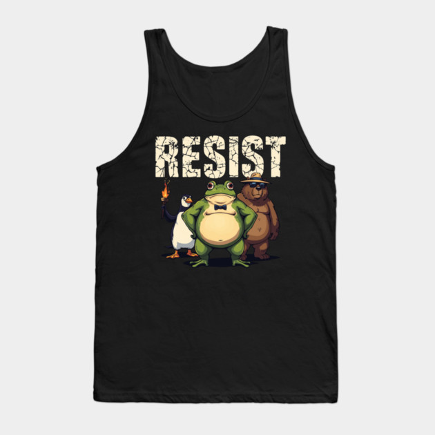 Portland-Frog Tank Top by Creatifly Graphic Tees
