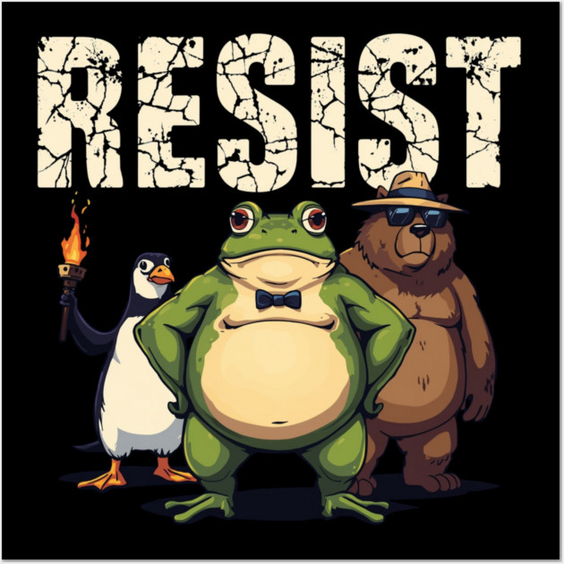 Portland-Frog Wall Art by Creatifly Graphic Tees